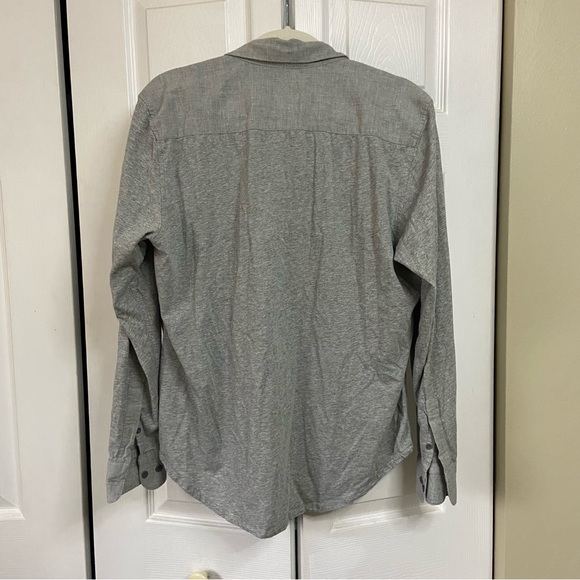 Joseph Abboud Mixed Fabric L Slim Fit Shirt grey button down - Picture 2 of 6